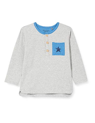 bellybutton Baby-Jungen Langarmshirt T-Shirt, Silver Melange|Gray, 86 von bellybutton