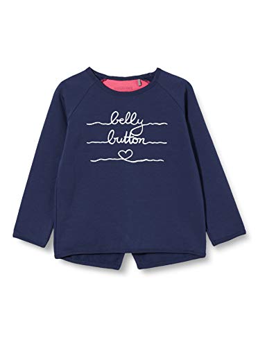 bellybutton Baby-Mädchen Sweatshirt T-Shirt, Peacoat|Blue, 62 von bellybutton