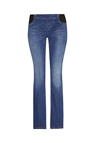 Bellybutton Maternity Damen Jeans Bootcut mit elastischen Tasch Umstandsjeans, Blau (Blue 0013), 46 von bellybutton