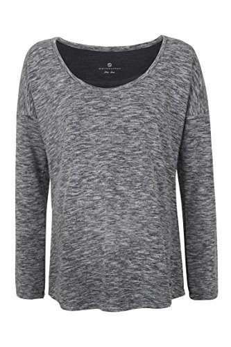 bellybutton Schwangerschaftsmode Damen Stillshirt 1/1 Arm Langarmshirts, Grau (Foggy Melange 8852), Small (Herstellergröße: S) von bellybutton