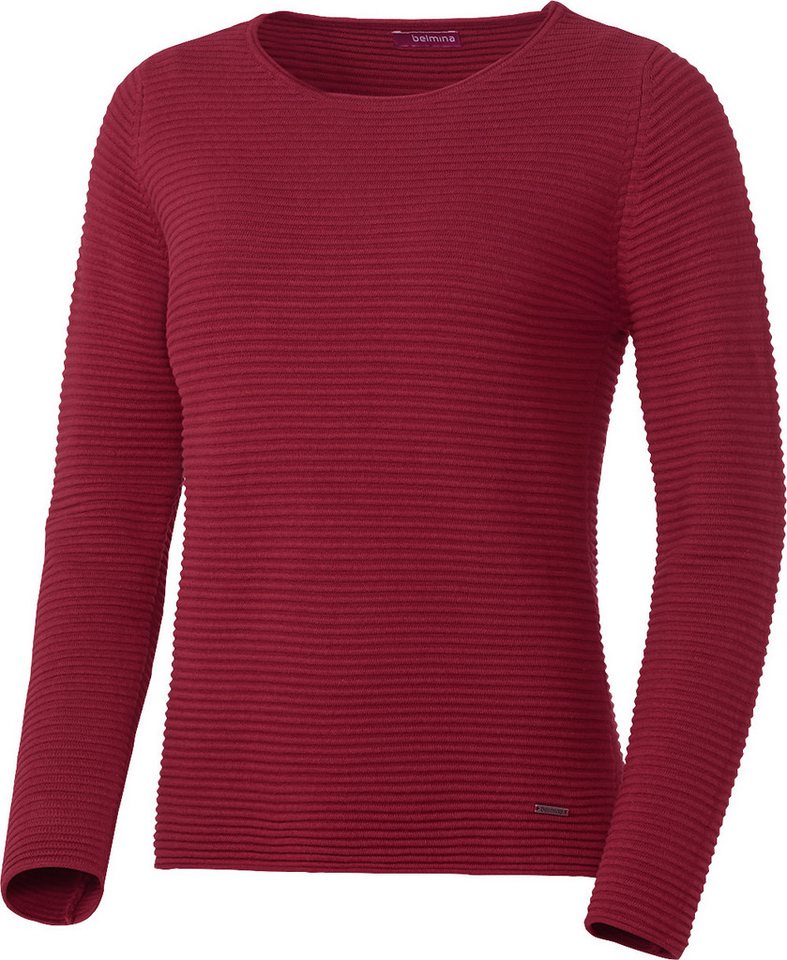 belmina Strickpullover Hochwertiger Baumwoll-Strick von belmina