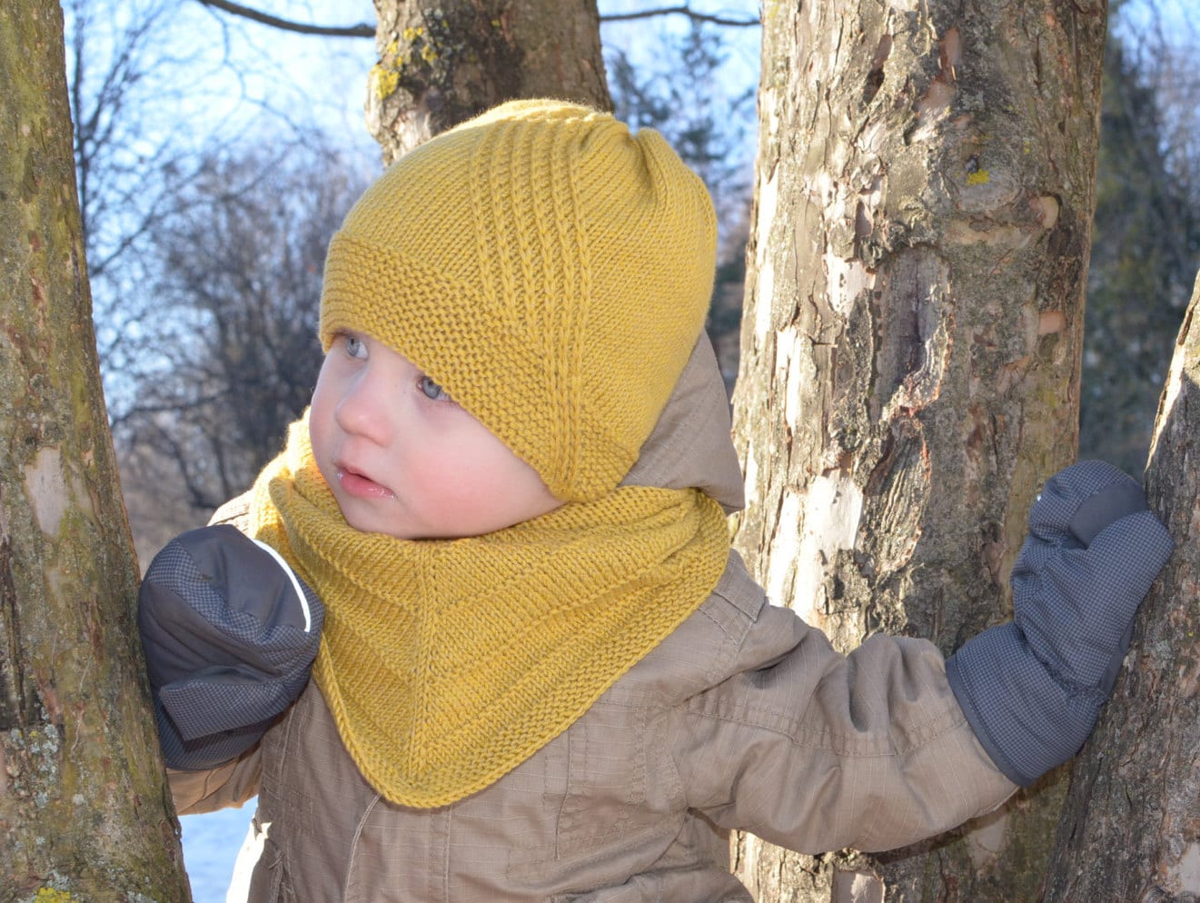 Baby Strickmütze, Winter Kleinkind Jungen Mütze, Kinder Gestrickte Merino Wolle Handgestrickte Mütze von belovedLT