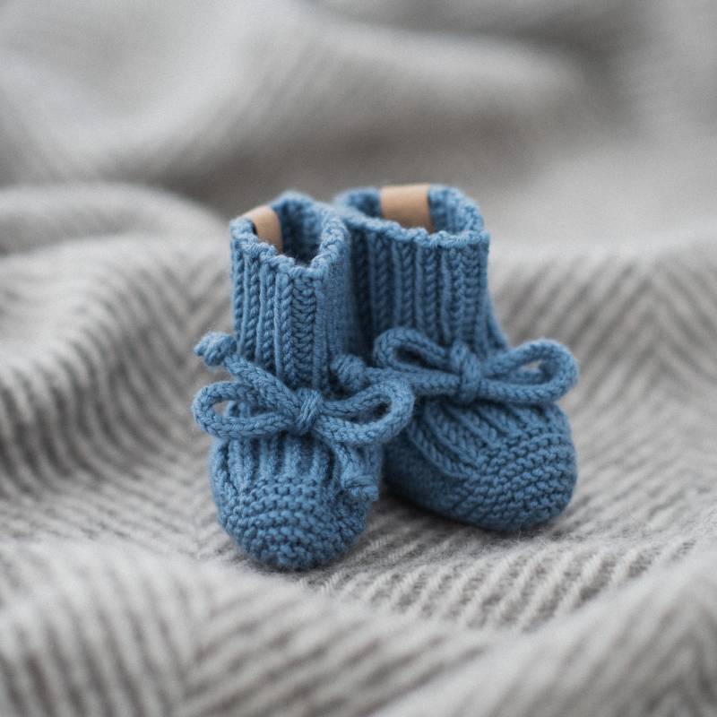 Handgestrickte Baby Booties Aus Merino Wolle Geschenk Zur Geburt von belovedLT