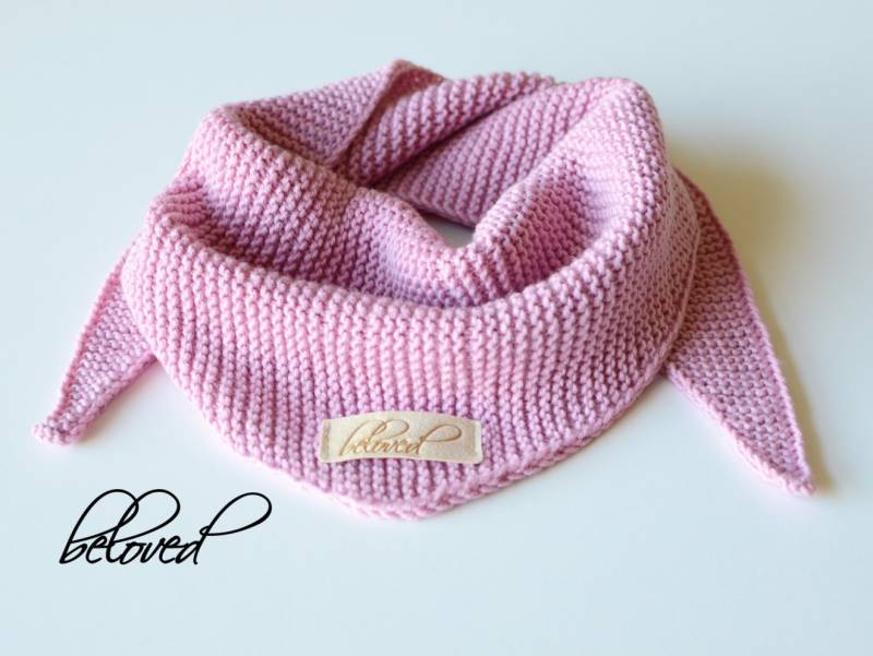 Handgestrickte Kinder Dreieckstuch Aus Merino Wolle von belovedLT