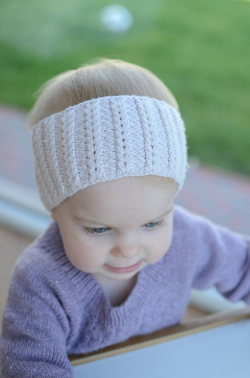 Handgestricktes Baby Stirnband Aus Merino Wolle - Mädchen Ohrenwärmer von belovedLT