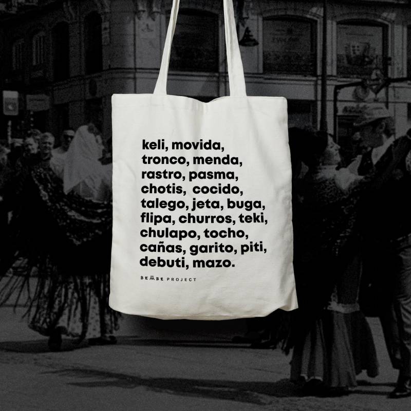 stofftasche "Madrileña"/Madrid Tote Bag - Roh/Natur von bembeproject