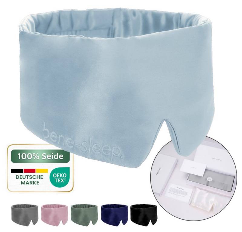 bene-sleep. Schlafmaske bene-sleep® Schlafmaske aus Seide mit Seidenfüllung – Polyesterfrei, Größenverstellbar von bene-sleep.