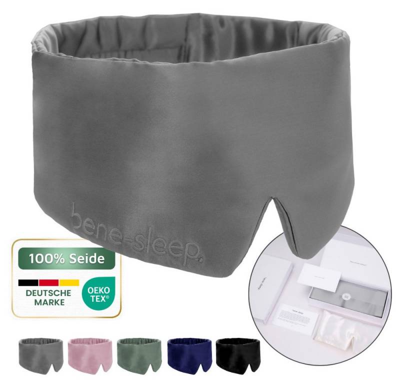 bene-sleep. Schlafmaske bene-sleep® Schlafmaske aus Seide mit Seidenfüllung – Polyesterfrei, Größenverstellbar von bene-sleep.