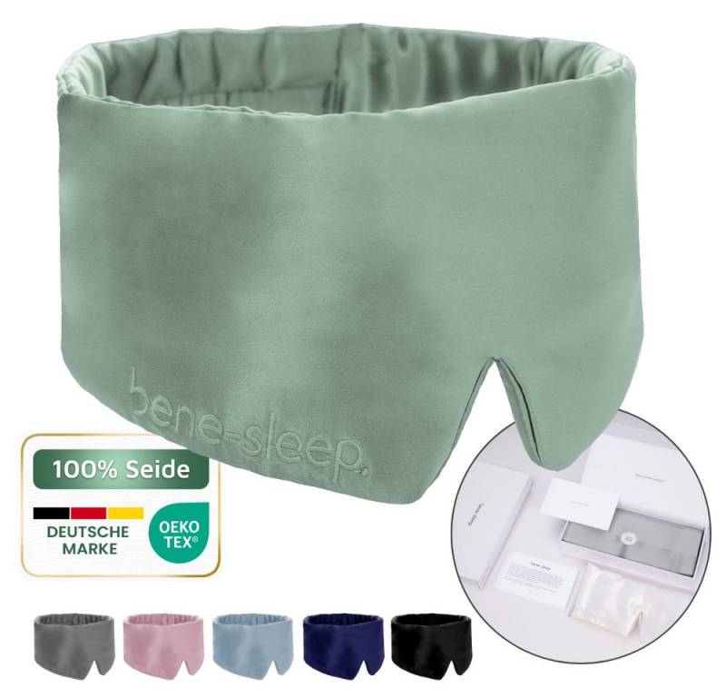 bene-sleep. Schlafmaske bene-sleep® Schlafmaske aus Seide mit Seidenfüllung – Polyesterfrei, Größenverstellbar von bene-sleep.