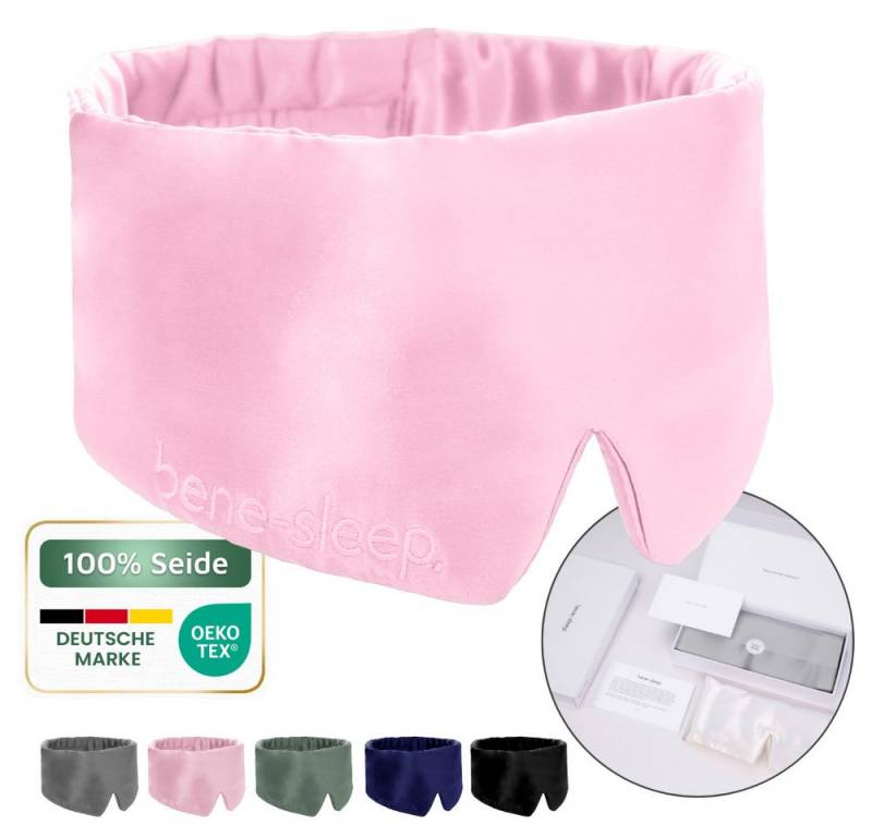 bene-sleep. Schlafmaske bene-sleep® Schlafmaske aus Seide mit Seidenfüllung – Polyesterfrei, Größenverstellbar von bene-sleep.