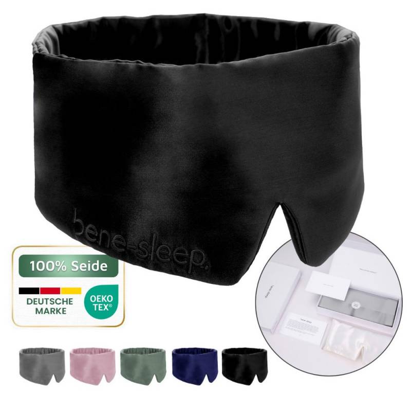 bene-sleep. Schlafmaske bene-sleep® Schlafmaske aus Seide mit Seidenfüllung – Polyesterfrei, Größenverstellbar von bene-sleep.