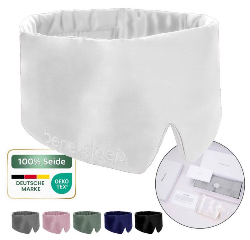 bene-sleep. Schlafmaske bene-sleep® Schlafmaske aus Seide mit Seidenfüllung – Polyesterfrei, Größenverstellbar von bene-sleep.