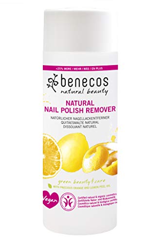 benecos - Naturkosmetik - Nail Polish Remover - Bio-Organgenschalenöl & Bio-Lavendelöl - vegan - 125ml von benecos