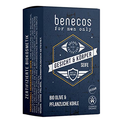 benecos for men only Naturkosmetik Hand- und Körperseife – vegan – dermatologisch getestet von benecos