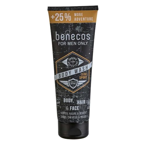 Benecos for men only Body Wash, 3in1 Sport, 200ml + 25% mehr Inhalt (2) von benecos