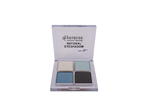 benecos Naturkosmetik - Quattro Eyeshadow Palette - vegan - true blue, 4.8 g von benecos