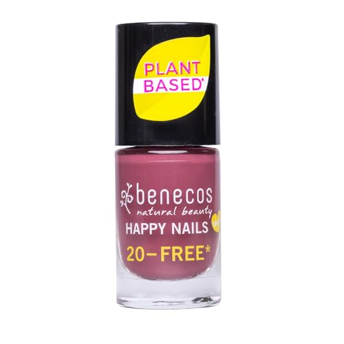 benecos - natural beauty Naturkosmetik - Nail Polish - 20FREE - wasserdurchlässig - 5ml - sweet plum von benecos