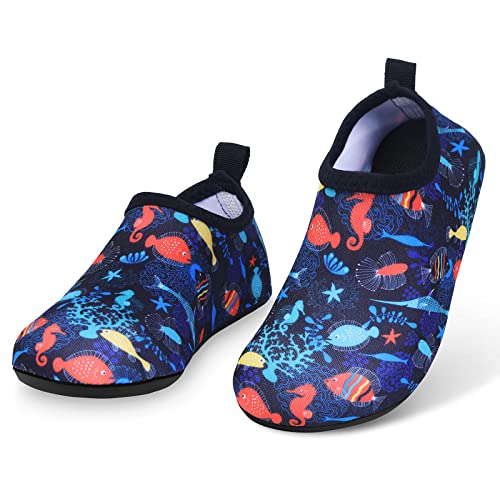 Badeschuhe Kinder Wasserschuhe Schwimmschuhe,Strandschuhe Barfußschuhe Jungen Mädchen Aquaschuhe Baby rutschfeste Surfschuhe Sportschuhe Aquasocken Schwimmbad Urlaub Must Haves von benpen