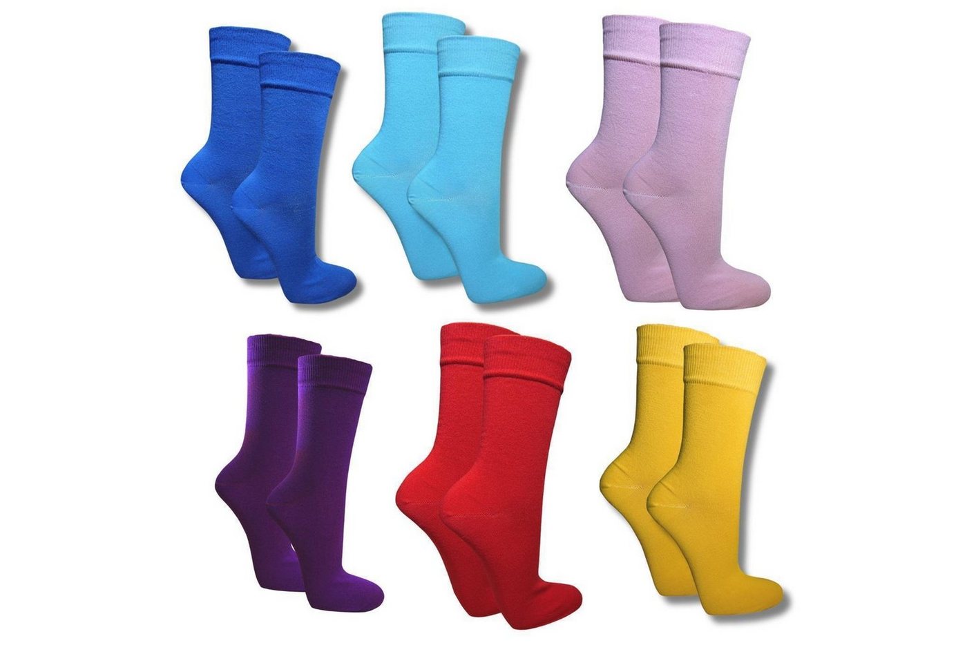 bentini Freizeitsocken Bunte Socken für Damen und Herren, 6 Paar (6-Paar) von bentini