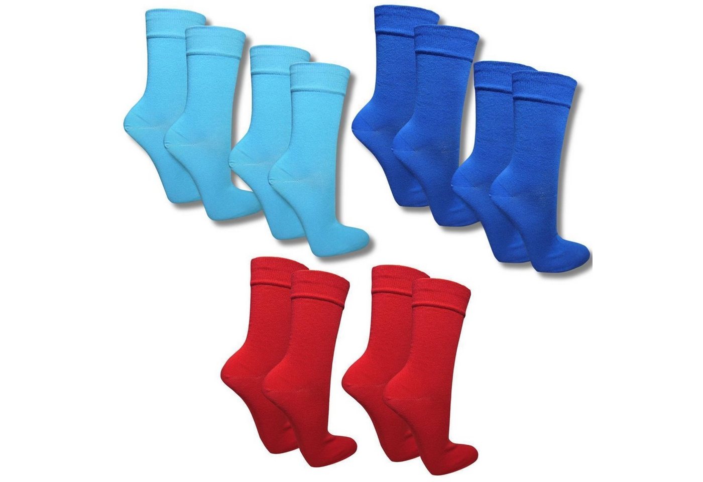 bentini Freizeitsocken Bunte Socken für Damen und Herren, 6 Paar (6-Paar) von bentini