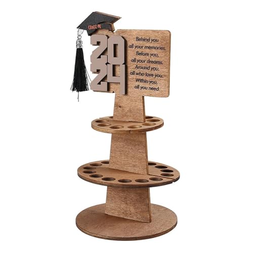 bephible Layered Wallet 2024 Graduation Gift Keepsake Money Holder Wooden DIY Organizer for Congratulation Cards D von bephible