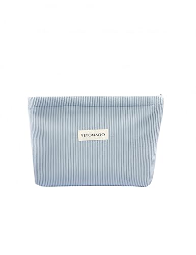 bepisof Make-up-Tasche für Damen, Kordsamt, Handtasche, Geldbörse, Reißverschluss, große Kapazität, Reise-Make-up-Tasche, Blau bepisof Make-up-Tasche für Damen, Kordsamt, Handtasche, Geldbörse, Reißverschluss, große Kapazität, Reise-Make-up-Tasche, Blau von bepisof