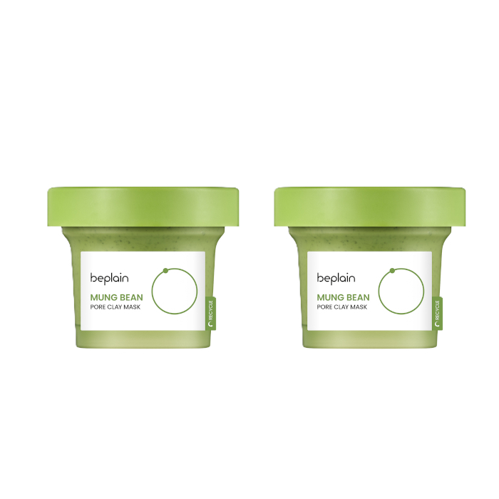 beplain - Mung Bean Pore Clay Mask - 120ml (2ea) Set von beplain
