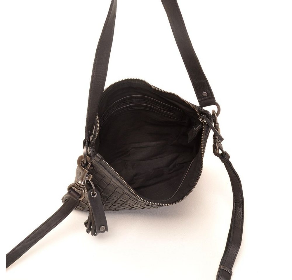 berba Schultertasche BARBAROSSA Nastri - kleine Schultertasche in black von berba