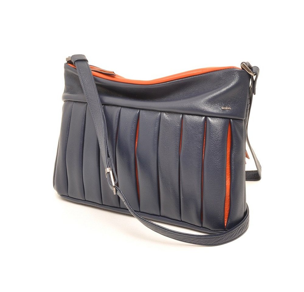 berba Umhängetasche berba Zürich 210 - Umhängetasche in navy-orange von berba