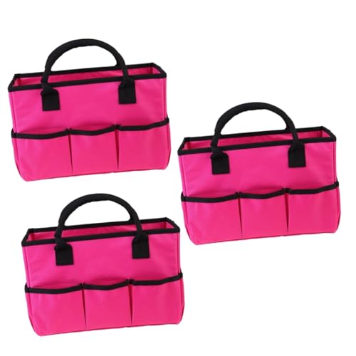 3 Stück Garten-Werkzeugtasche, Reise-Arbeitstasche, Garten-Aufbewahrungstasche, multifunktionale Organizer-Tasche, Lehrer-Tragetasche, große Umhängetasche, Aufbewahrungshandtasche, Laptop, P von berbo