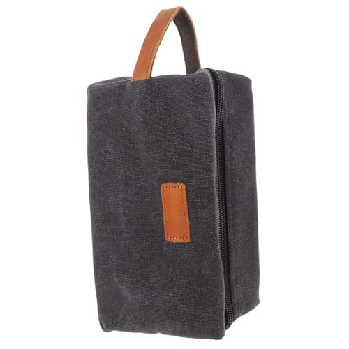 4 Stück Canvas-Aufbewahrungstasche, Make-up-Pinsel-Organizer, Kulturbeutel für Männer, Tragetasche, Organizer, Einsatz, Make-up-Zug-Etui, Damen-Make-up-Tasche, Wechseltasche, Make-up-Pinsel- von berbo