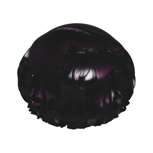 Doppellagige wasserdichte Duschhaube für Frauen – perfekt für langes Haar, sorgt für Haarschutz mit Stil Gothic Rose Print von berbo