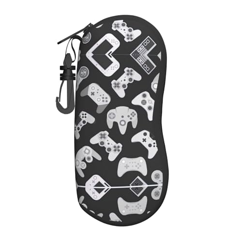 Game Controller großes Brillenetui, langlebiger Brillenhalter für Frauen mit Hartschale, perfekt für Reisen und den täglichen Gebrauch, Schwarz, Einheitsgröße, Schwarz, EinheitsgröÃŸe von berbo