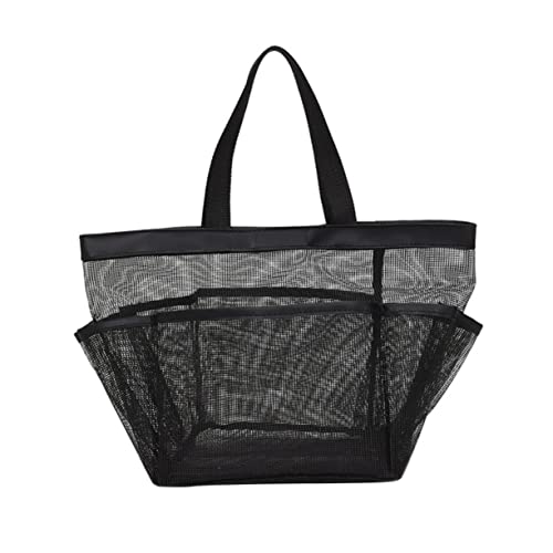 Mesh-Wäschesack, Mesh-Duschtasche, Mesh-Kulturbeutel, Outdoor-Mesh-Duschtasche, Mesh-Dusch-Organizer, Toilettenartikel-Organizer für Strand, Pu-Kosmetiktasche, Männer und Frauen, hohe Kapazi von berbo