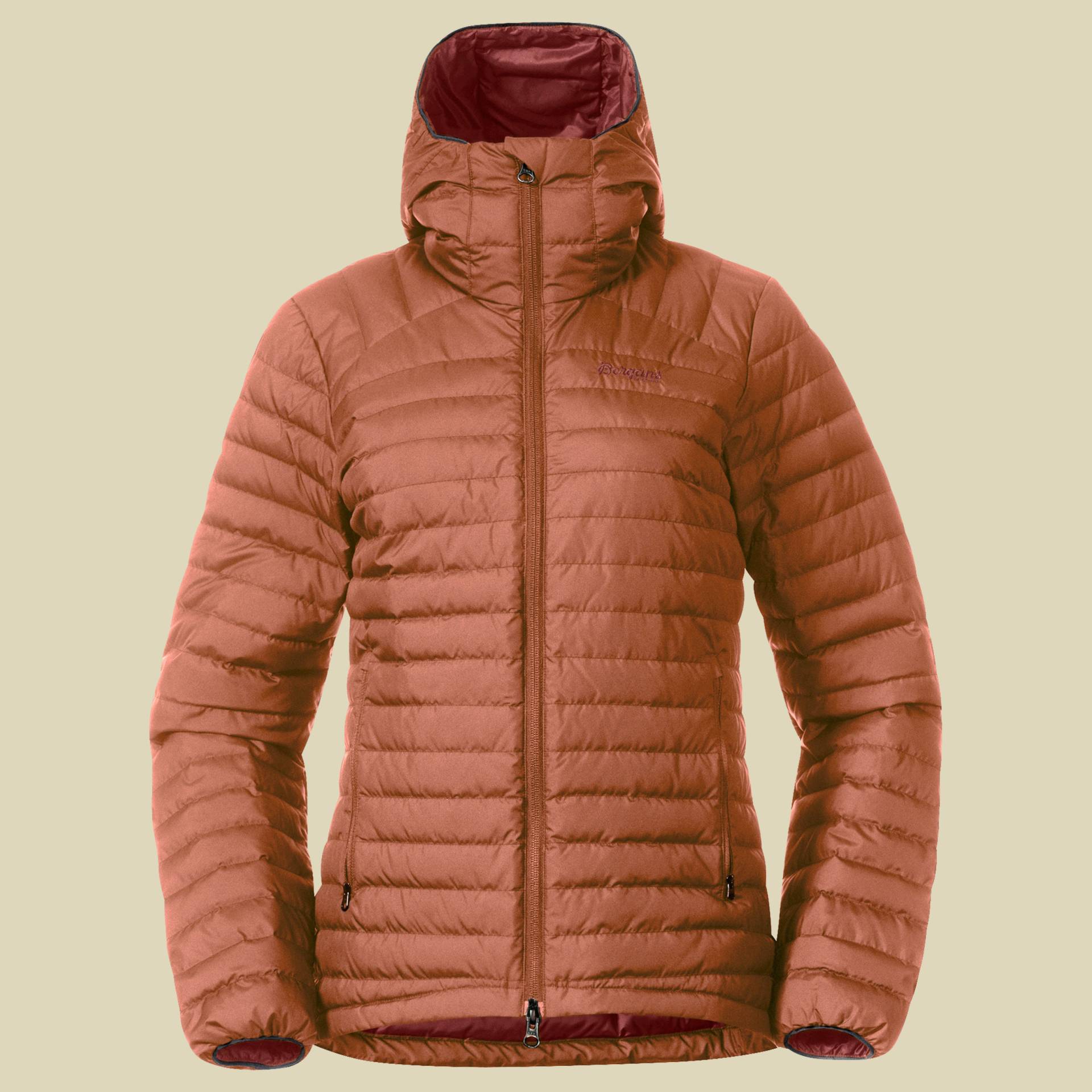 Lava Light Down Jacket w/Hood Women Größe L  Farbe terracotta von bergans