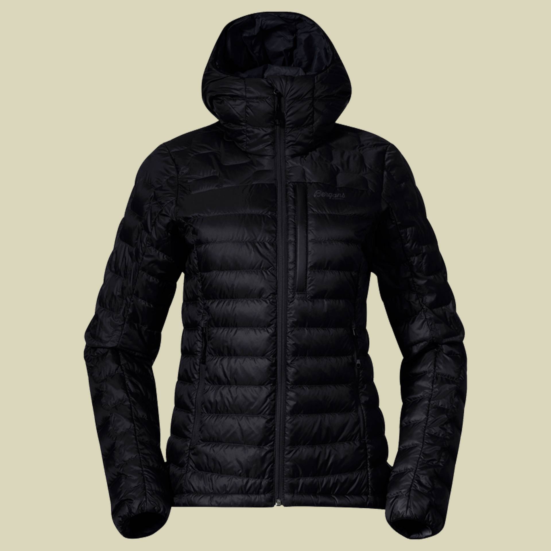 Magma Light Down Jacket w Hood Women Größe L  Farbe black von bergans