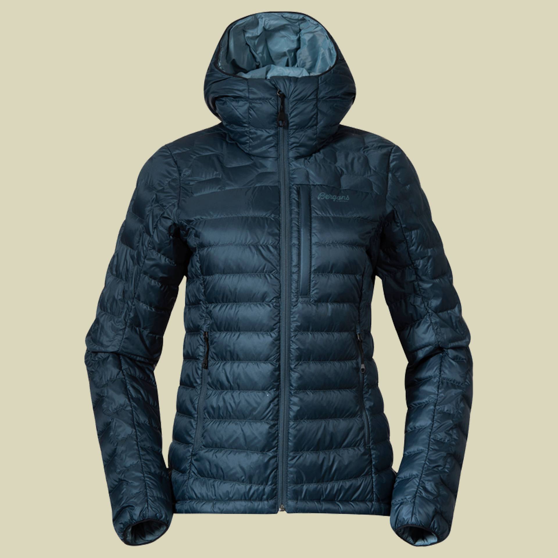 Magma Light Down Jacket w Hood Women Größe L  Farbe orion blue von bergans