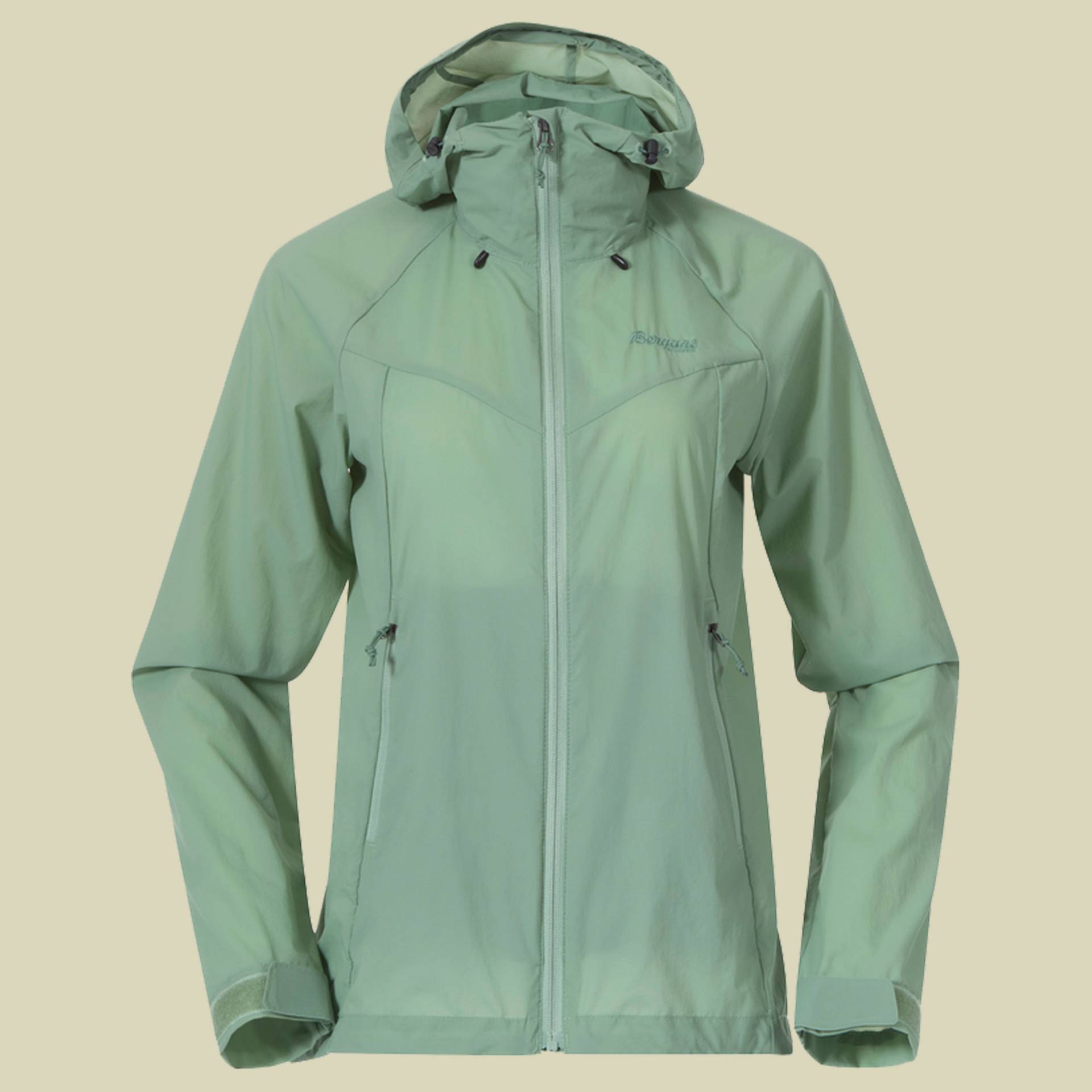 Skar Light Windbreaker Jacket Women Größe XS Farbe jade green von bergans