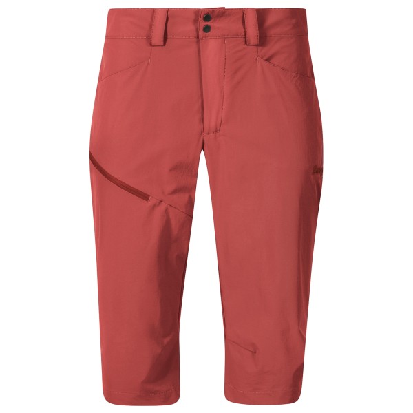 Bergans - Women's Vandre Light Softshell Long Shorts - Trekkinghose Gr 40 rot von bergans