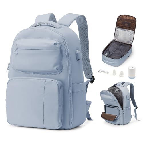 bergsalz Vakuum Rucksack, Easyjet Handgepäck 45x36x20, Airbag Rucksack Handgepäck Flugzeug Für Damen Herren, Vakuum Reiserucksack Mit Vakuumsystem Blau bergsalz Vakuum Rucksack, Easyjet Handgepäck 45x36x20, Airbag Rucksack Handgepäck Flugzeug Für Damen Herren, Vakuum Reiserucksack Mit Vakuumsystem Blau von bergsalz