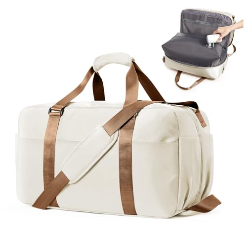 bergsalz Vakuumbeutel Für Reise,Airbag Reisetasche Groß Handgepäck 55x30x25,Vakuumbeutel Mit Vakuumsystem,Weekender Reisetasche Damen Herren Beige mit Braun bergsalz Vakuumbeutel Für Reise,Airbag Reisetasche Groß Handgepäck 55x30x25,Vakuumbeutel Mit Vakuumsystem,Weekender Reisetasche Damen Herren Beige mit Braun von bergsalz