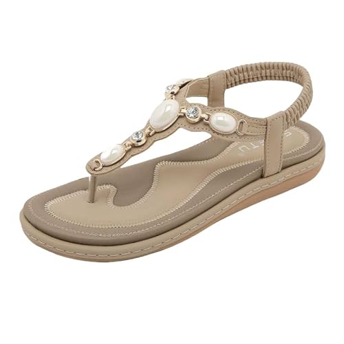 OrthoPearl - ergonomische, rutschfeste & schmerzlindernde Sandalen bequeme Frauen Strand Sandalen - Flach, atmungsaktiv, rutschfest von bergxperten