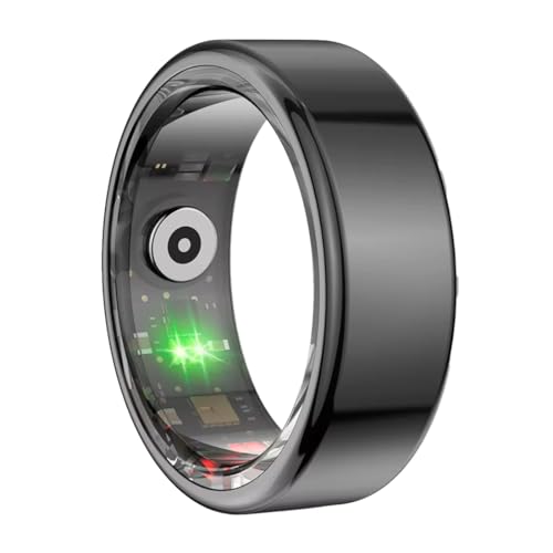 Smart Ring Gesundheitsring – Schlaftracking, Echtzeit-Körpertemperatur & Gestensteuerung – Fitness-Tracker Ring mit Schrittzähler – wasserdicht IP68 – Alltag, Sport, Smart-Home – für Männer & Frauen von bergxperten