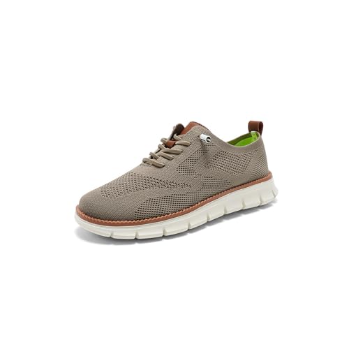bergxperten Naturstep Schmerzfreier Alltagsschuh für Arbeit & Freizeit – EaseLine Pro Herren Oxfords Schnürschuhe - Leichte, Lässige und Bequeme Wanderschuhe aus Netzstoff von bergxperten