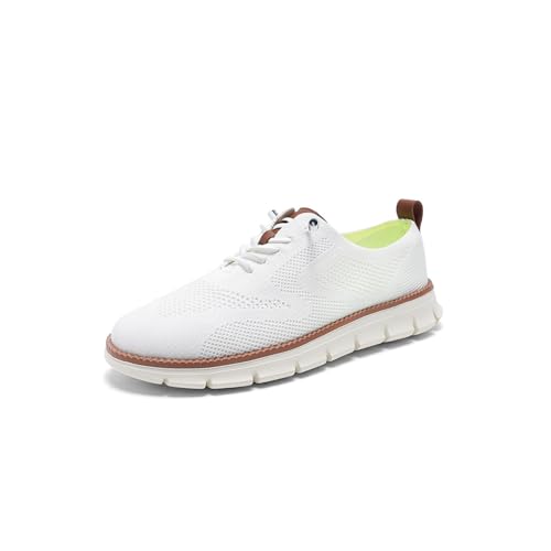 bergxperten Naturstep Schmerzfreier Alltagsschuh für Arbeit & Freizeit – EaseLine Pro Herren Oxfords Schnürschuhe - Leichte, Lässige und Bequeme Wanderschuhe aus Netzstoff von bergxperten