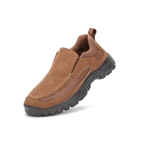 bergxperten OrthoxFit - Ergonomischer Schuh zur Schmerzlinderung - Unisex Männer Slip - On Casual Leder Ballenstiefel, Leichtgewicht, Atemluft, Komfortabel mit Moccasin - Eigenschaften von bergxperten