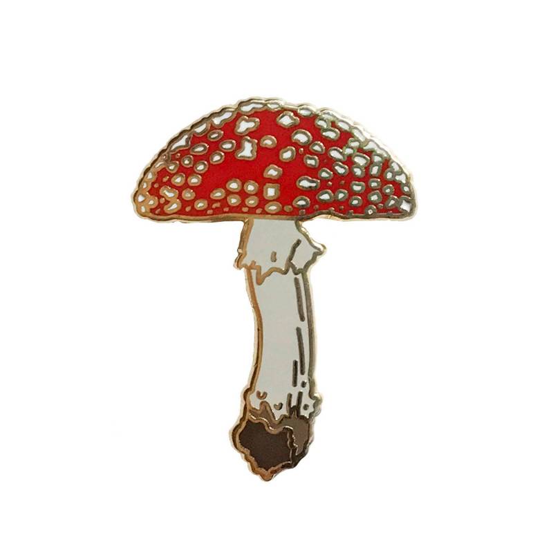 Emaille Pin - Pilz Fliegenpilz Natural Werte Rayan Berkley Illustration Cloisonne Woodland Forest Art Emaille Pin - Pilz Fliegenpilz Natural Werte Rayan Berkley Illustration Cloisonne Woodland Forest Art von berkleyillustration