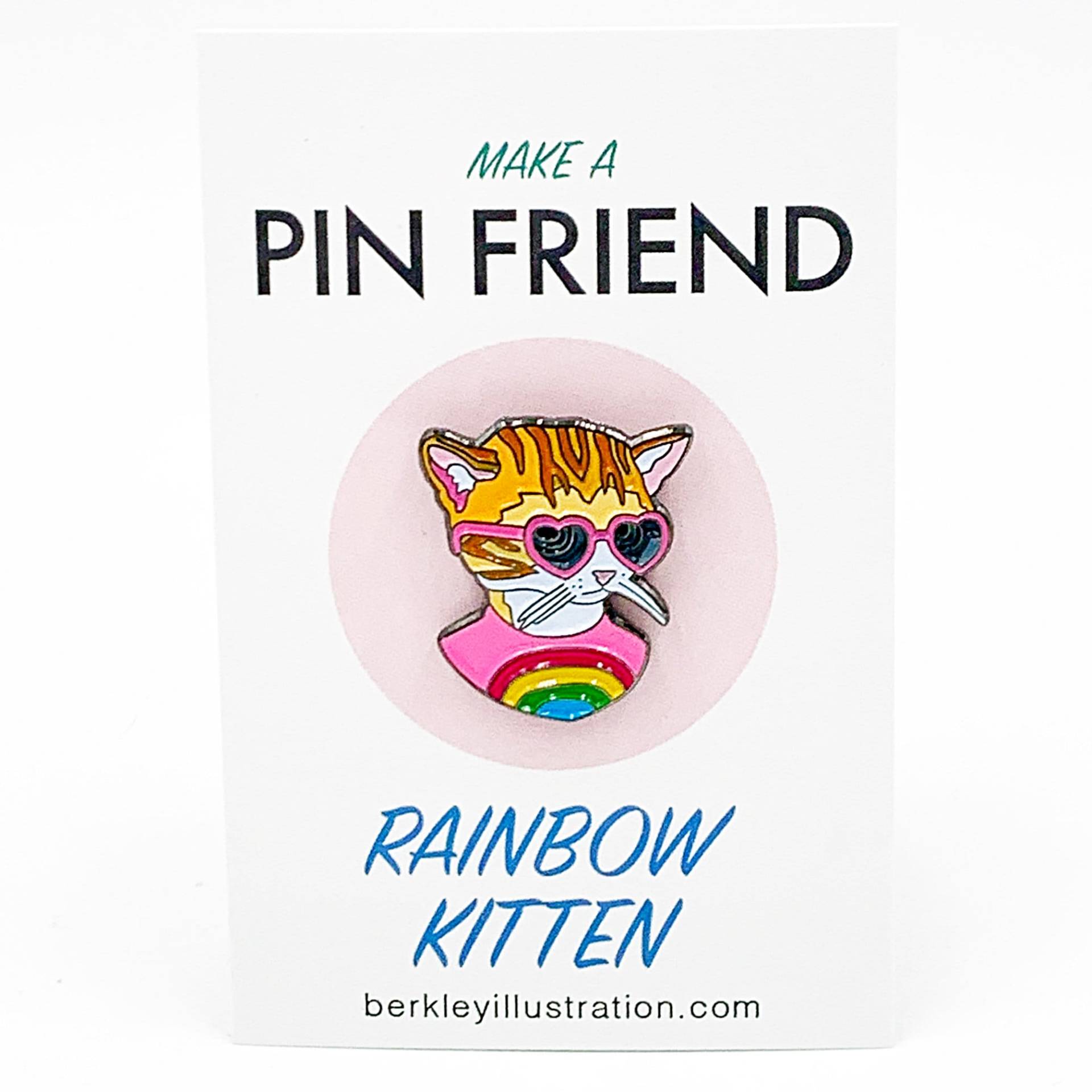 Emaille Pin - Regenbogen Kätzchen Ray Berkley Illustration Gediegene Tiere Geschenk Für Sie Emaille Pin - Regenbogen Kätzchen Ray Berkley Illustration Gediegene Tiere Geschenk Für Sie von berkleyillustration