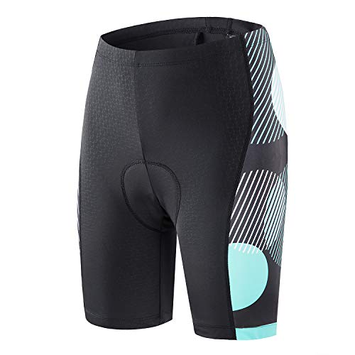 beroy Damen Fahrradhose mit 3D Gel gepolstert, Radhose für Damen (XXXL, Grün) von beroy
