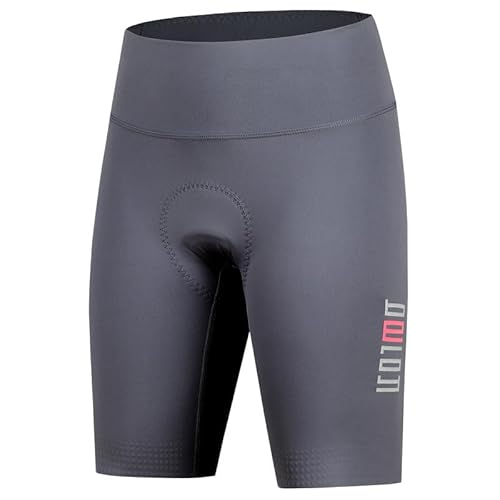 beroy Radlerhose Damen Gepolstert Fahrradhose kurz Sporthose Radler Shorts Damen Atmungsaktive Schnell Trocknende Stoßfeste Lila M von beroy